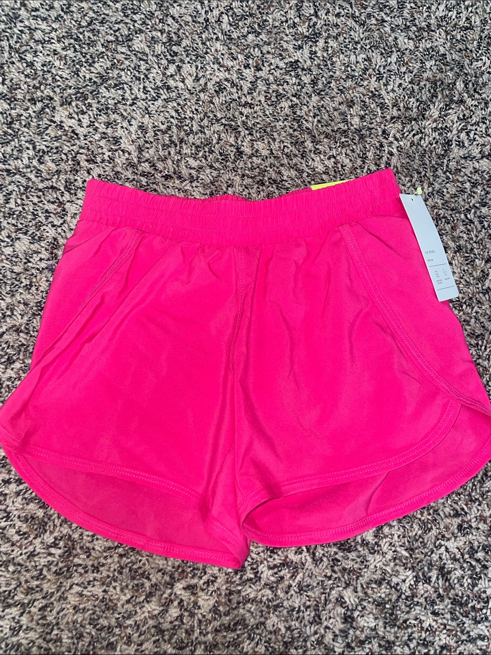 All In Motion Girls Hot Pink Running Athletic Shorts Size M (8) | NWT